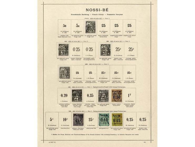 1885/1915 (ca.), ungebrauchte und gestempelte alte Sammlung mit vielen besseren Werten und kpl. Ausgaben, einiges etwas hafte