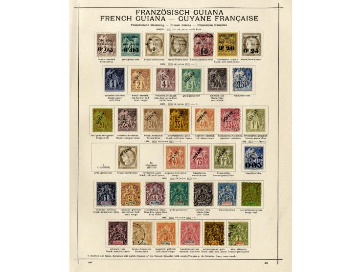 1885/1915 (ca.), ungebrauchte und gestempelte alte Sammlung mit vielen besseren Werten und kpl. Ausgaben, einiges etwas hafte