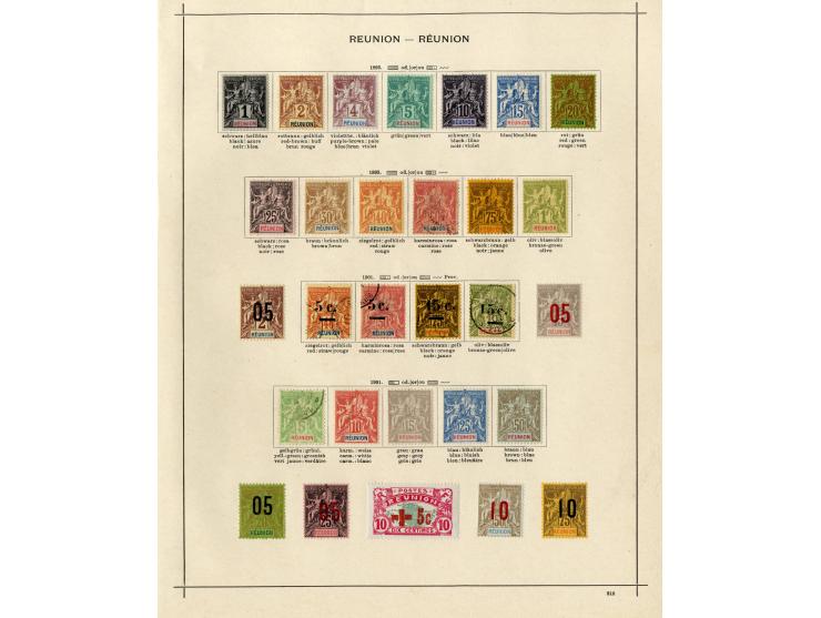 1885/1915 (ca.), ungebrauchte und gestempelte alte Sammlung mit vielen besseren Werten und kpl. Ausgaben, einiges etwas hafte