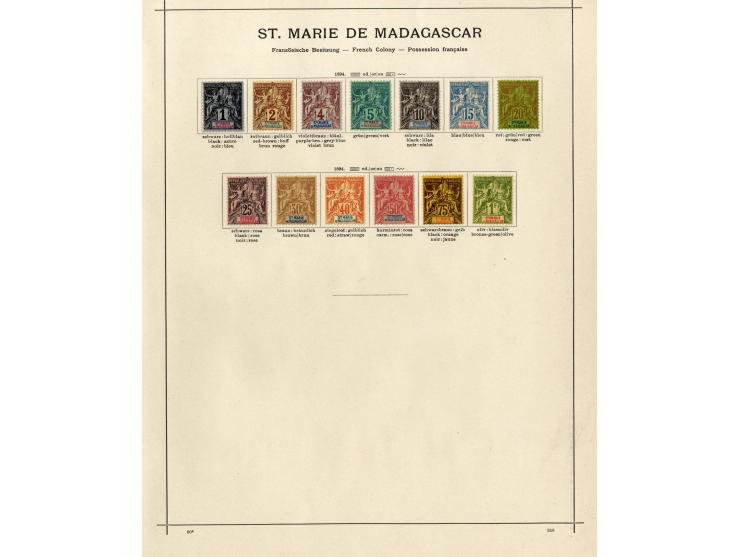 1885/1915 (ca.), ungebrauchte und gestempelte alte Sammlung mit vielen besseren Werten und kpl. Ausgaben, einiges etwas hafte