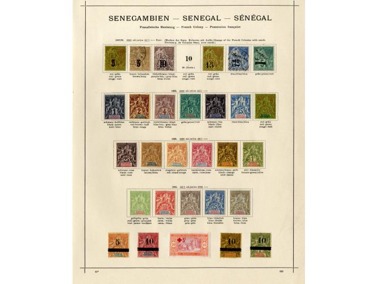 1885/1915 (ca.), ungebrauchte und gestempelte alte Sammlung mit vielen besseren Werten und kpl. Ausgaben, einiges etwas hafte
