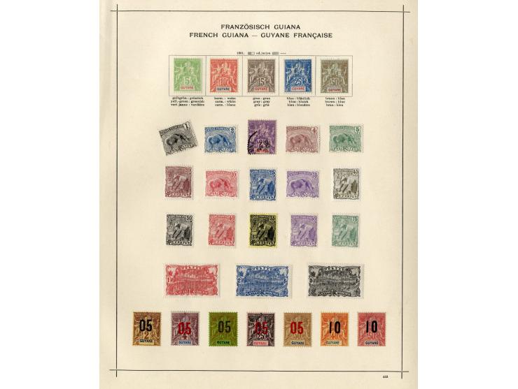1885/1915 (ca.), ungebrauchte und gestempelte alte Sammlung mit vielen besseren Werten und kpl. Ausgaben, einiges etwas hafte