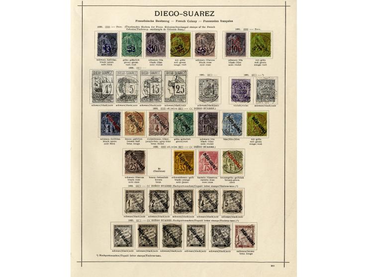 1885/1915 (ca.), ungebrauchte und gestempelte alte Sammlung mit vielen besseren Werten und kpl. Ausgaben, einiges etwas hafte