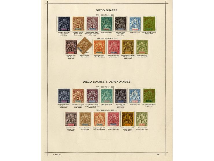 1885/1915 (ca.), ungebrauchte und gestempelte alte Sammlung mit vielen besseren Werten und kpl. Ausgaben, einiges etwas hafte
