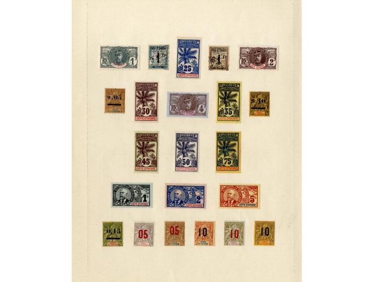 1885/1915 (ca.), ungebrauchte und gestempelte alte Sammlung mit vielen besseren Werten und kpl. Ausgaben, einiges etwas hafte