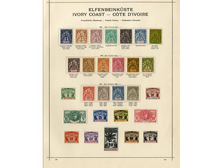 1885/1915 (ca.), ungebrauchte und gestempelte alte Sammlung mit vielen besseren Werten und kpl. Ausgaben, einiges etwas hafte