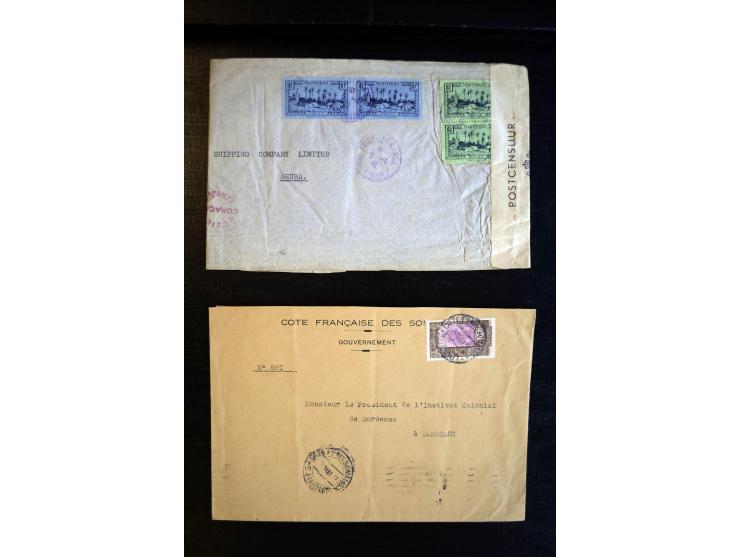 1888/1970 (ca.), einige hundert Briefe, Karten und Ganzsachen inkl. Monako mit vielen interessanten Frankaturen und Stempeln,