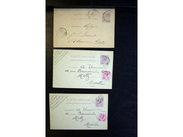 1888/1970 (ca.), einige hundert Briefe, Karten und Ganzsachen inkl. Monako mit vielen interessanten Frankaturen und Stempeln,