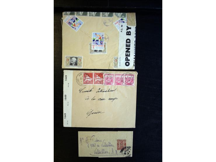 1888/1970 (ca.), einige hundert Briefe, Karten und Ganzsachen inkl. Monako mit vielen interessanten Frankaturen und Stempeln,