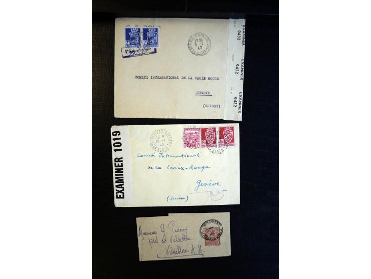 1888/1970 (ca.), einige hundert Briefe, Karten und Ganzsachen inkl. Monako mit vielen interessanten Frankaturen und Stempeln,