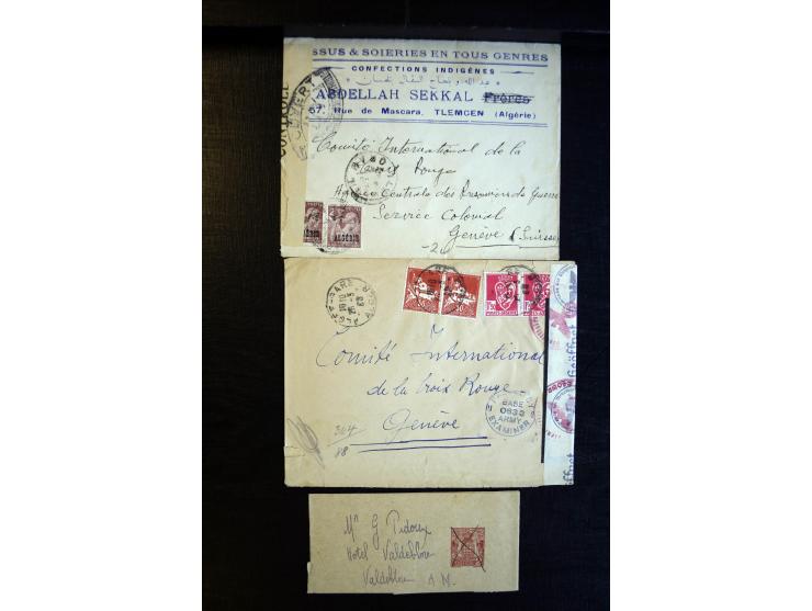 1888/1970 (ca.), einige hundert Briefe, Karten und Ganzsachen inkl. Monako mit vielen interessanten Frankaturen und Stempeln,