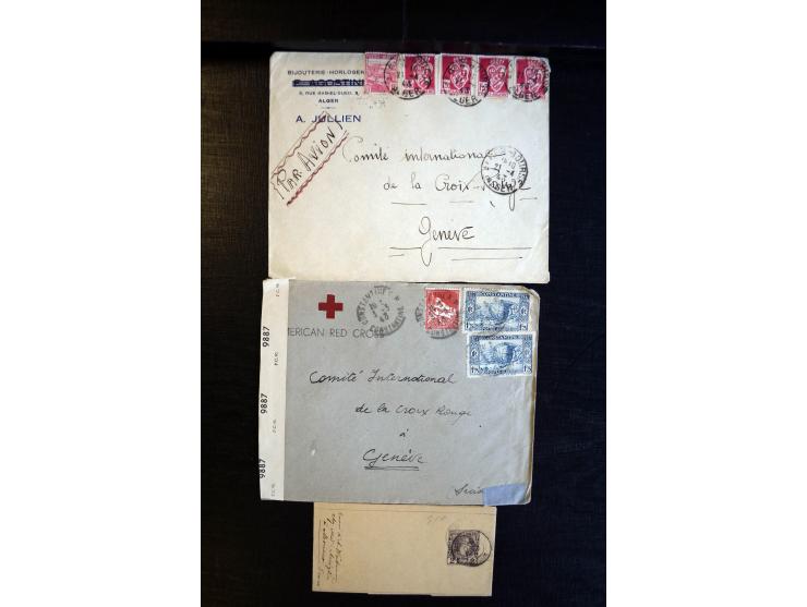1888/1970 (ca.), einige hundert Briefe, Karten und Ganzsachen inkl. Monako mit vielen interessanten Frankaturen und Stempeln,