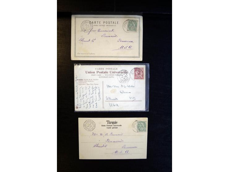 1888/1970 (ca.), einige hundert Briefe, Karten und Ganzsachen inkl. Monako mit vielen interessanten Frankaturen und Stempeln,