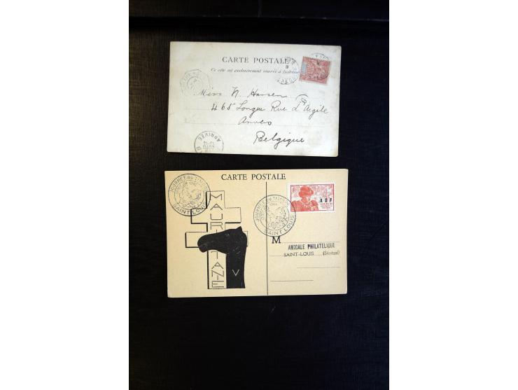 1888/1970 (ca.), einige hundert Briefe, Karten und Ganzsachen inkl. Monako mit vielen interessanten Frankaturen und Stempeln,