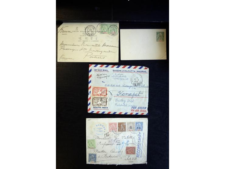 1888/1970 (ca.), einige hundert Briefe, Karten und Ganzsachen inkl. Monako mit vielen interessanten Frankaturen und Stempeln,