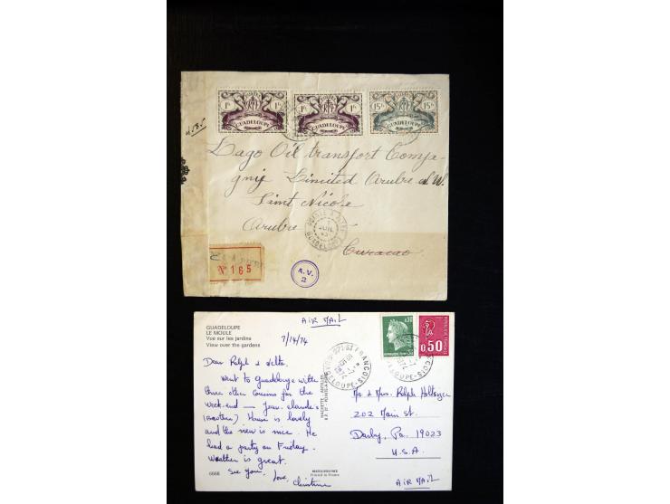 1888/1970 (ca.), einige hundert Briefe, Karten und Ganzsachen inkl. Monako mit vielen interessanten Frankaturen und Stempeln,