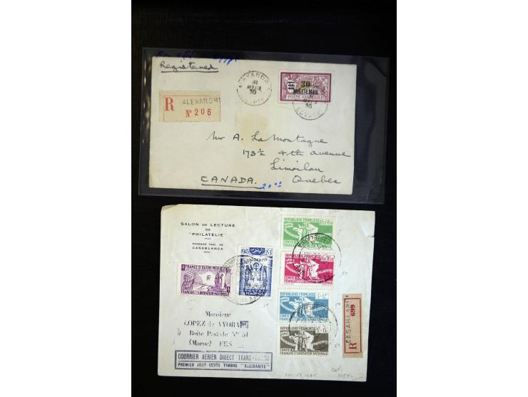 1888/1970 (ca.), einige hundert Briefe, Karten und Ganzsachen inkl. Monako mit vielen interessanten Frankaturen und Stempeln,