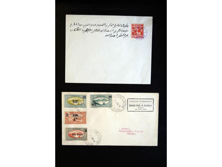 1888/1970 (ca.), einige hundert Briefe, Karten und Ganzsachen inkl. Monako mit vielen interessanten Frankaturen und Stempeln,