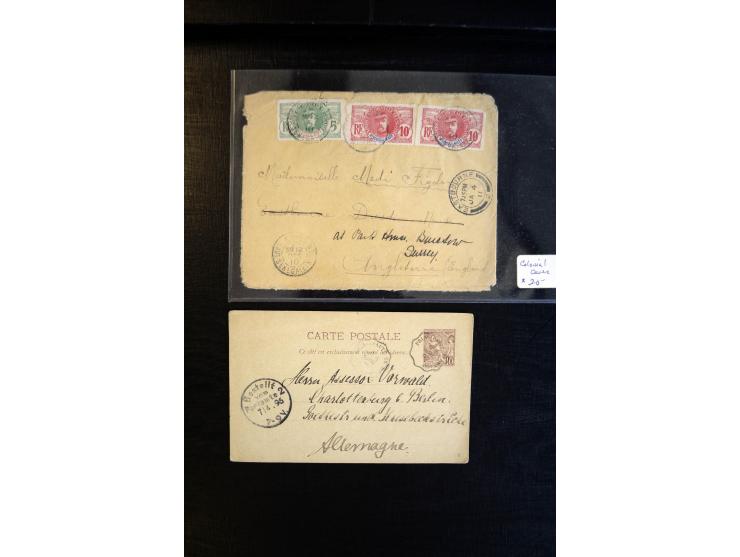1888/1970 (ca.), einige hundert Briefe, Karten und Ganzsachen inkl. Monako mit vielen interessanten Frankaturen und Stempeln,