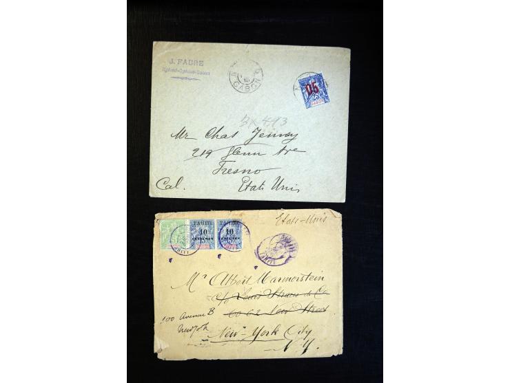 1888/1970 (ca.), einige hundert Briefe, Karten und Ganzsachen inkl. Monako mit vielen interessanten Frankaturen und Stempeln,