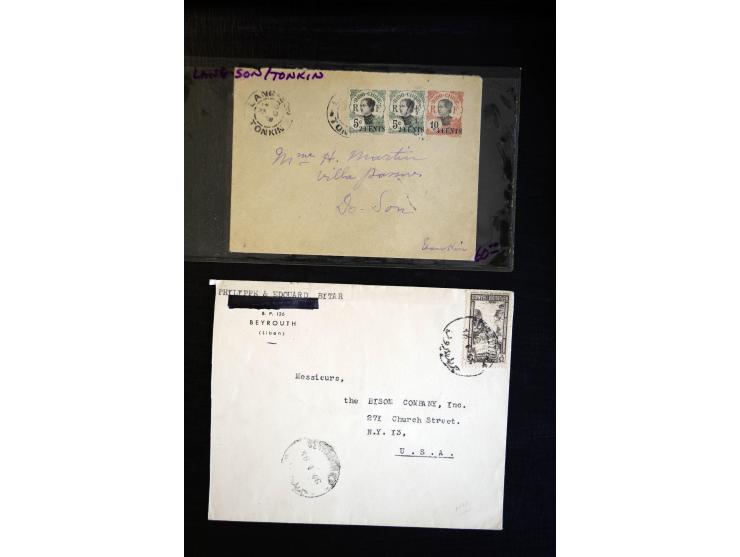 1888/1970 (ca.), einige hundert Briefe, Karten und Ganzsachen inkl. Monako mit vielen interessanten Frankaturen und Stempeln,