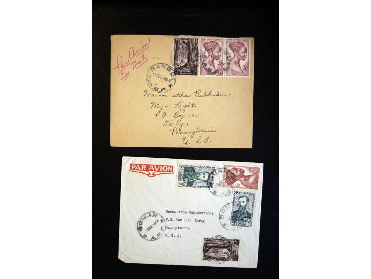 1888/1970 (ca.), einige hundert Briefe, Karten und Ganzsachen inkl. Monako mit vielen interessanten Frankaturen und Stempeln,