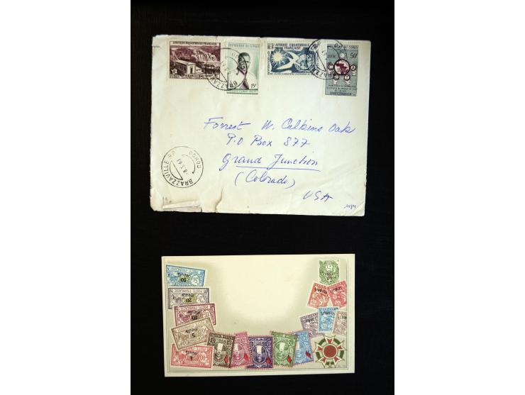 1888/1970 (ca.), einige hundert Briefe, Karten und Ganzsachen inkl. Monako mit vielen interessanten Frankaturen und Stempeln,
