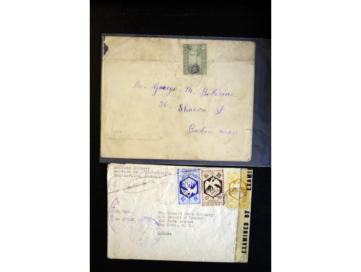 1888/1970 (ca.), einige hundert Briefe, Karten und Ganzsachen inkl. Monako mit vielen interessanten Frankaturen und Stempeln,