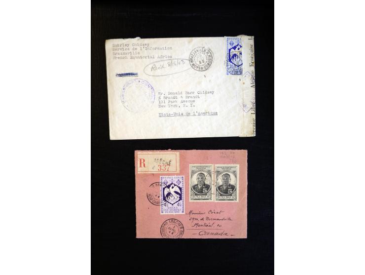 1888/1970 (ca.), einige hundert Briefe, Karten und Ganzsachen inkl. Monako mit vielen interessanten Frankaturen und Stempeln,