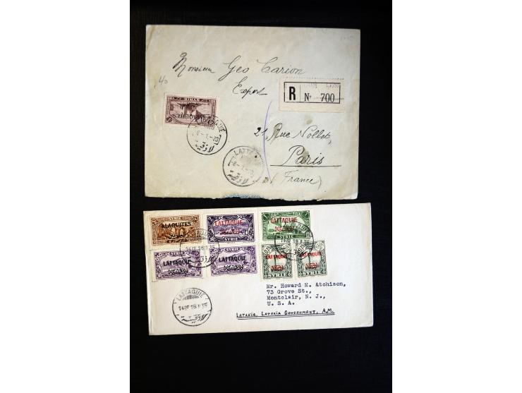 1888/1970 (ca.), einige hundert Briefe, Karten und Ganzsachen inkl. Monako mit vielen interessanten Frankaturen und Stempeln,