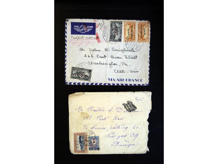 1888/1970 (ca.), einige hundert Briefe, Karten und Ganzsachen inkl. Monako mit vielen interessanten Frankaturen und Stempeln,