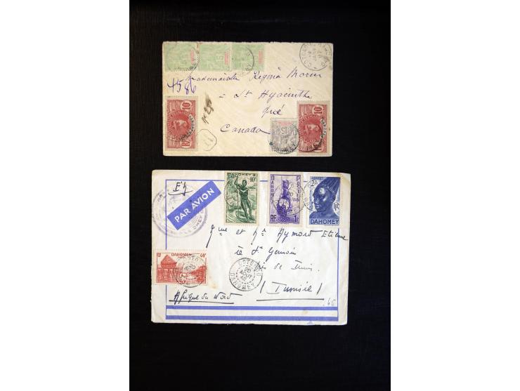 1888/1970 (ca.), einige hundert Briefe, Karten und Ganzsachen inkl. Monako mit vielen interessanten Frankaturen und Stempeln,