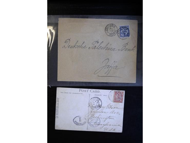 1888/1970 (ca.), einige hundert Briefe, Karten und Ganzsachen inkl. Monako mit vielen interessanten Frankaturen und Stempeln,