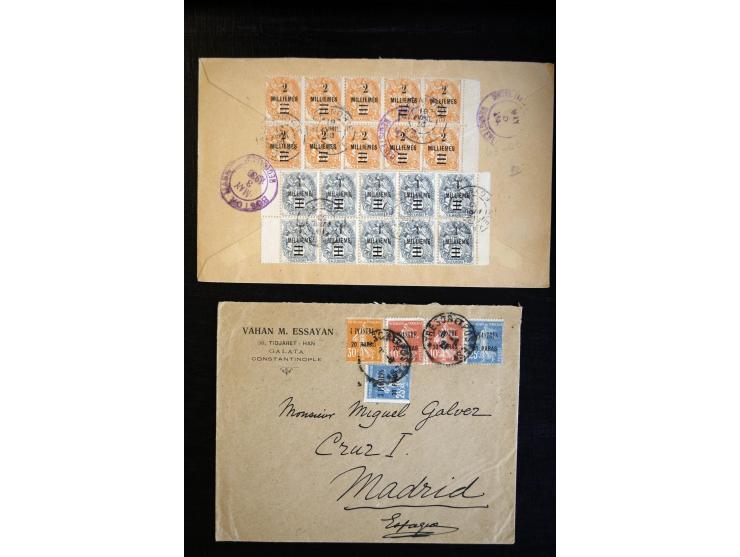 1888/1970 (ca.), einige hundert Briefe, Karten und Ganzsachen inkl. Monako mit vielen interessanten Frankaturen und Stempeln,