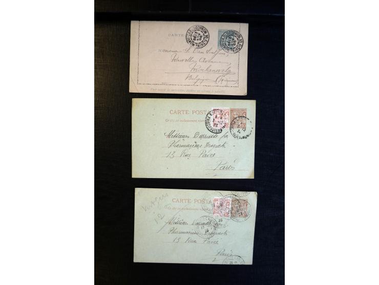 1888/1970 (ca.), einige hundert Briefe, Karten und Ganzsachen inkl. Monako mit vielen interessanten Frankaturen und Stempeln,