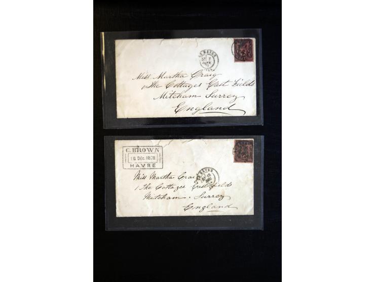 1888/1970 (ca.), einige hundert Briefe, Karten und Ganzsachen inkl. Monako mit vielen interessanten Frankaturen und Stempeln,