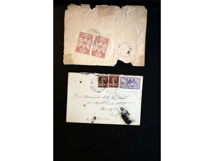 1888/1970 (ca.), einige hundert Briefe, Karten und Ganzsachen inkl. Monako mit vielen interessanten Frankaturen und Stempeln,
