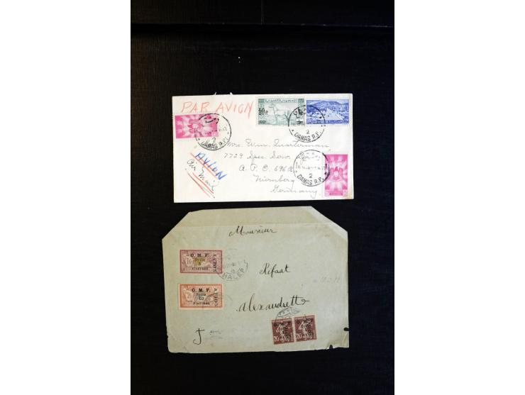 1888/1970 (ca.), einige hundert Briefe, Karten und Ganzsachen inkl. Monako mit vielen interessanten Frankaturen und Stempeln,