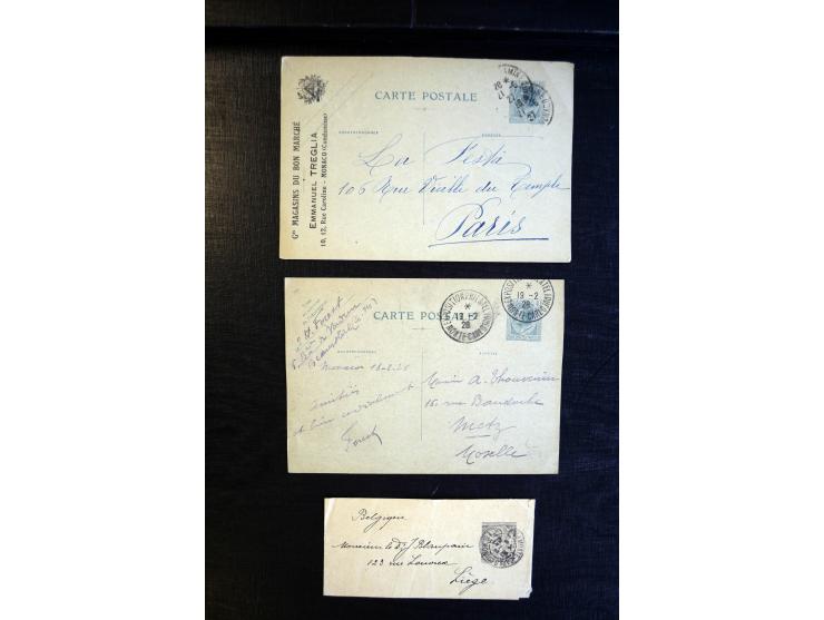 1888/1970 (ca.), einige hundert Briefe, Karten und Ganzsachen inkl. Monako mit vielen interessanten Frankaturen und Stempeln,
