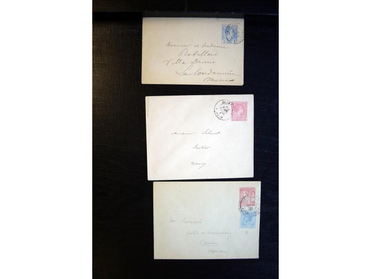 1888/1970 (ca.), einige hundert Briefe, Karten und Ganzsachen inkl. Monako mit vielen interessanten Frankaturen und Stempeln,