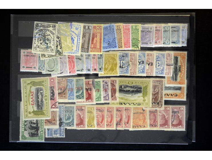 1900/09, interessante ungebrauchte und gestempelte Partie auf Steckkarten, dabei bessere Werte, meist gute Erhaltung