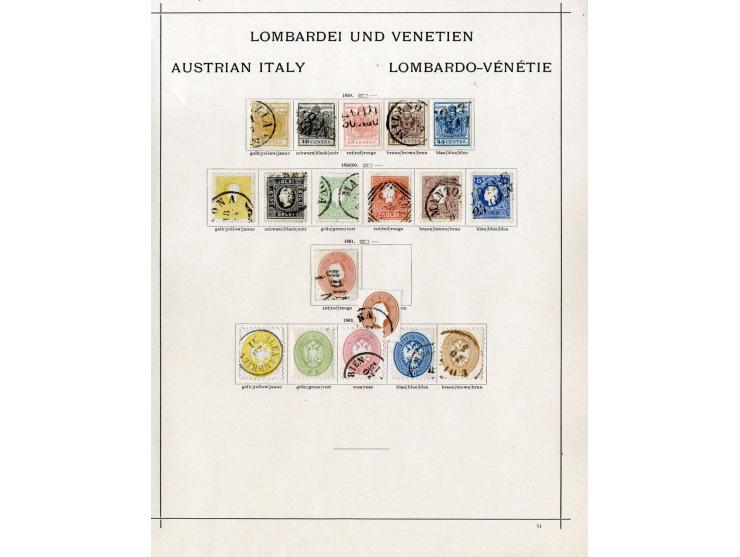 1850/1915 (ca.), ungebrauchte und gestempelte alte Sammlung mit Ital. Staaten und San Marino; einige fehlerhaft bzw. haftend