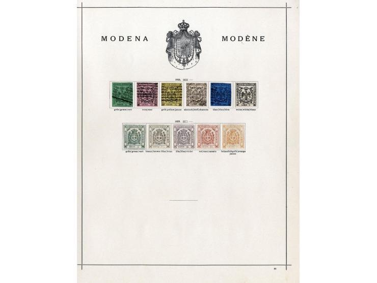 1850/1915 (ca.), ungebrauchte und gestempelte alte Sammlung mit Ital. Staaten und San Marino; einige fehlerhaft bzw. haftend