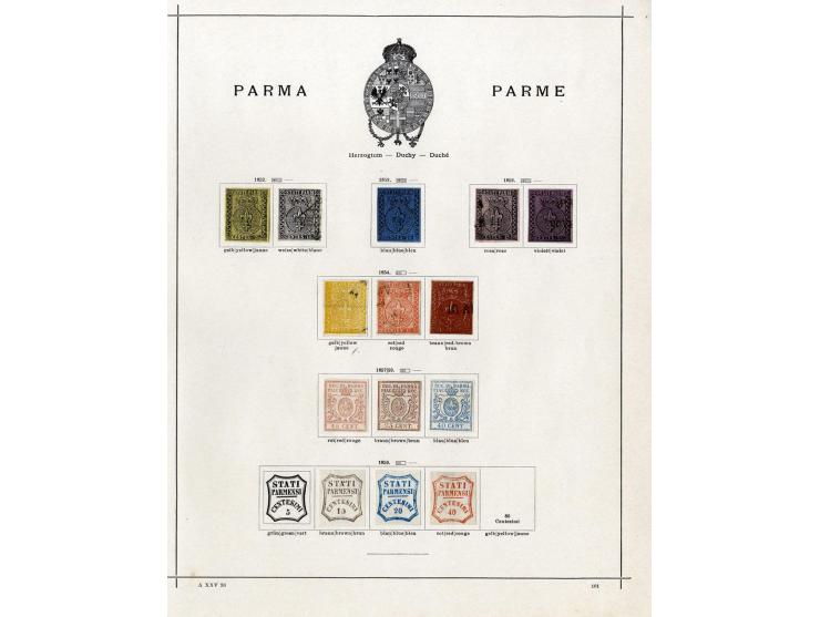 1850/1915 (ca.), ungebrauchte und gestempelte alte Sammlung mit Ital. Staaten und San Marino; einige fehlerhaft bzw. haftend