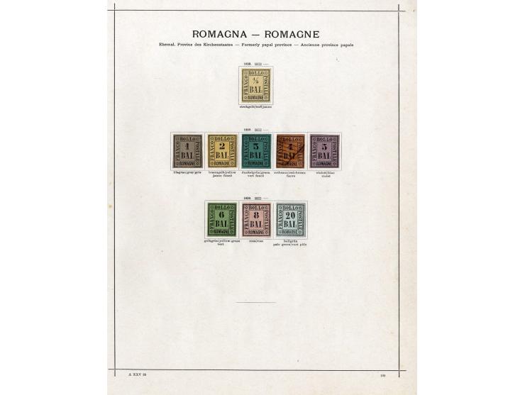 1850/1915 (ca.), ungebrauchte und gestempelte alte Sammlung mit Ital. Staaten und San Marino; einige fehlerhaft bzw. haftend