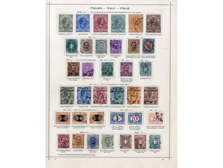 1850/1915 (ca.), ungebrauchte und gestempelte alte Sammlung mit Ital. Staaten und San Marino; einige fehlerhaft bzw. haftend