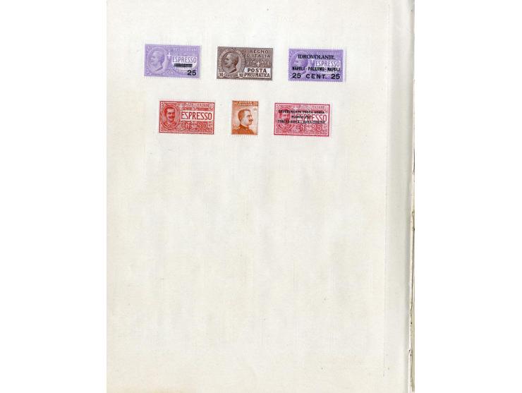1850/1915 (ca.), ungebrauchte und gestempelte alte Sammlung mit Ital. Staaten und San Marino; einige fehlerhaft bzw. haftend