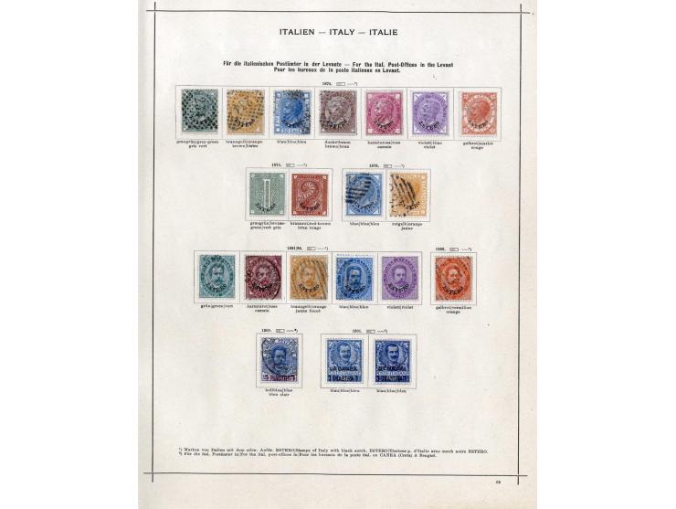 1850/1915 (ca.), ungebrauchte und gestempelte alte Sammlung mit Ital. Staaten und San Marino; einige fehlerhaft bzw. haftend