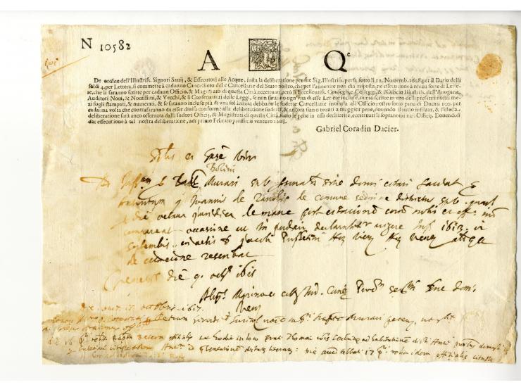 1609/1806, "TAGLI DELLI SOLDI 4 PER LETTERA" Sammlung von 24 Briefbögen, ungebraucht und gebraucht, davon 12 Stück vor 1700, 