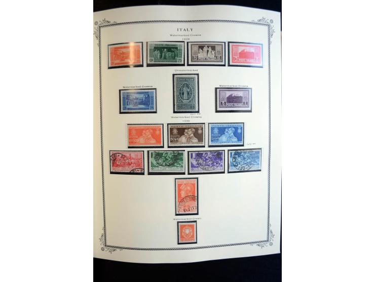 1862/1971, postfrische, ungebrauchte und gestempelte Sammlung, dazu Ägäische Inseln, Fiume, Triest A etc., im Scott-Album